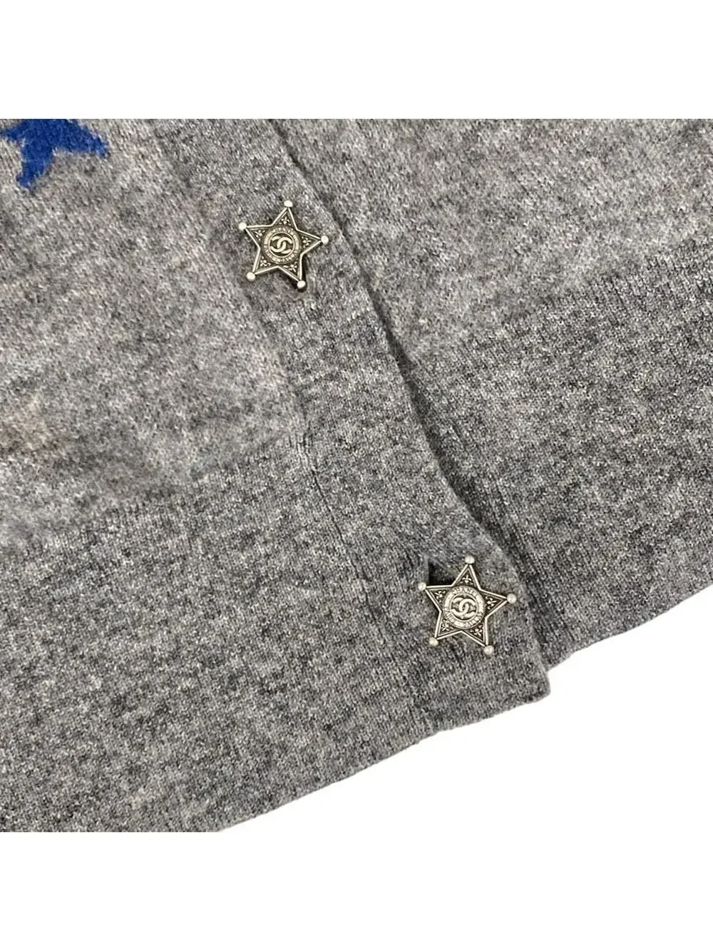 Chanel Gray Brown Blue [Outer Fabric] #295578C16B
